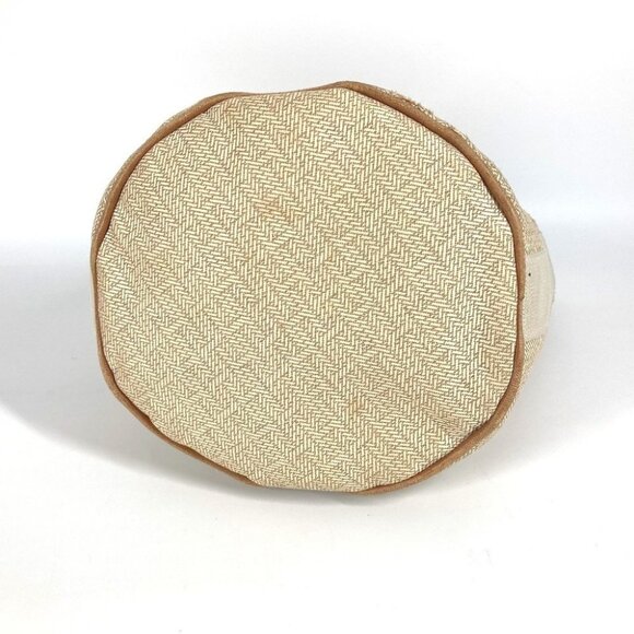 HERMES Saksaw PM Saksaw PM Bag Tote Bag Hand Bag Canvas Beige - Picture 6 of 14